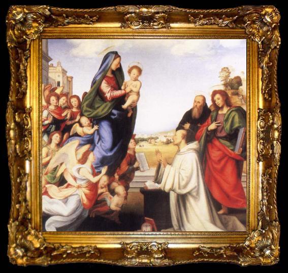 framed  BARTOLOMEO, Fra Vistion of St.Bernard, ta009-2